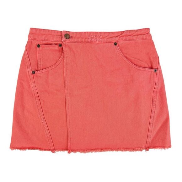 Urban Outfitters BDG Coral Pink Foldover Skirt Small - Picture 1 of 5